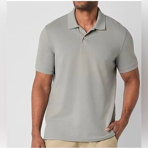 St. John's Bay Coastal Gray Polo Shirt